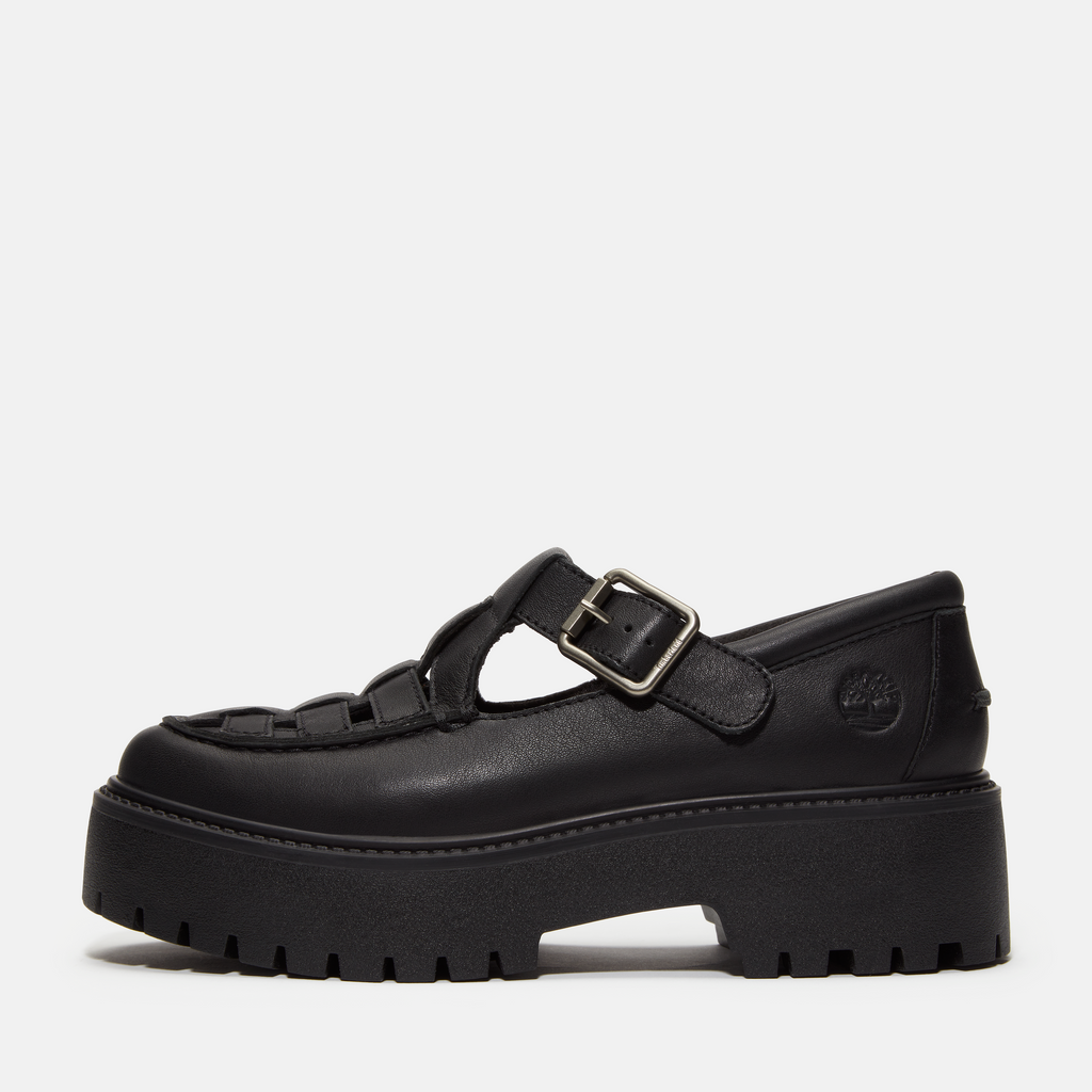 Stone Street Platform Buckle Shoe For Women