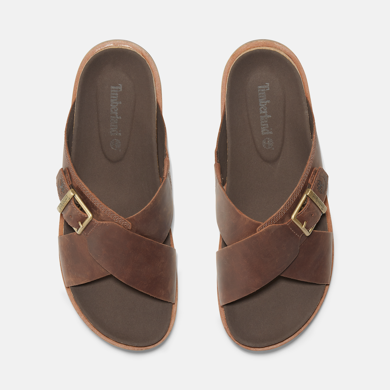 Timberland Amalfi Vibes Slide Sandal For Men In Brown