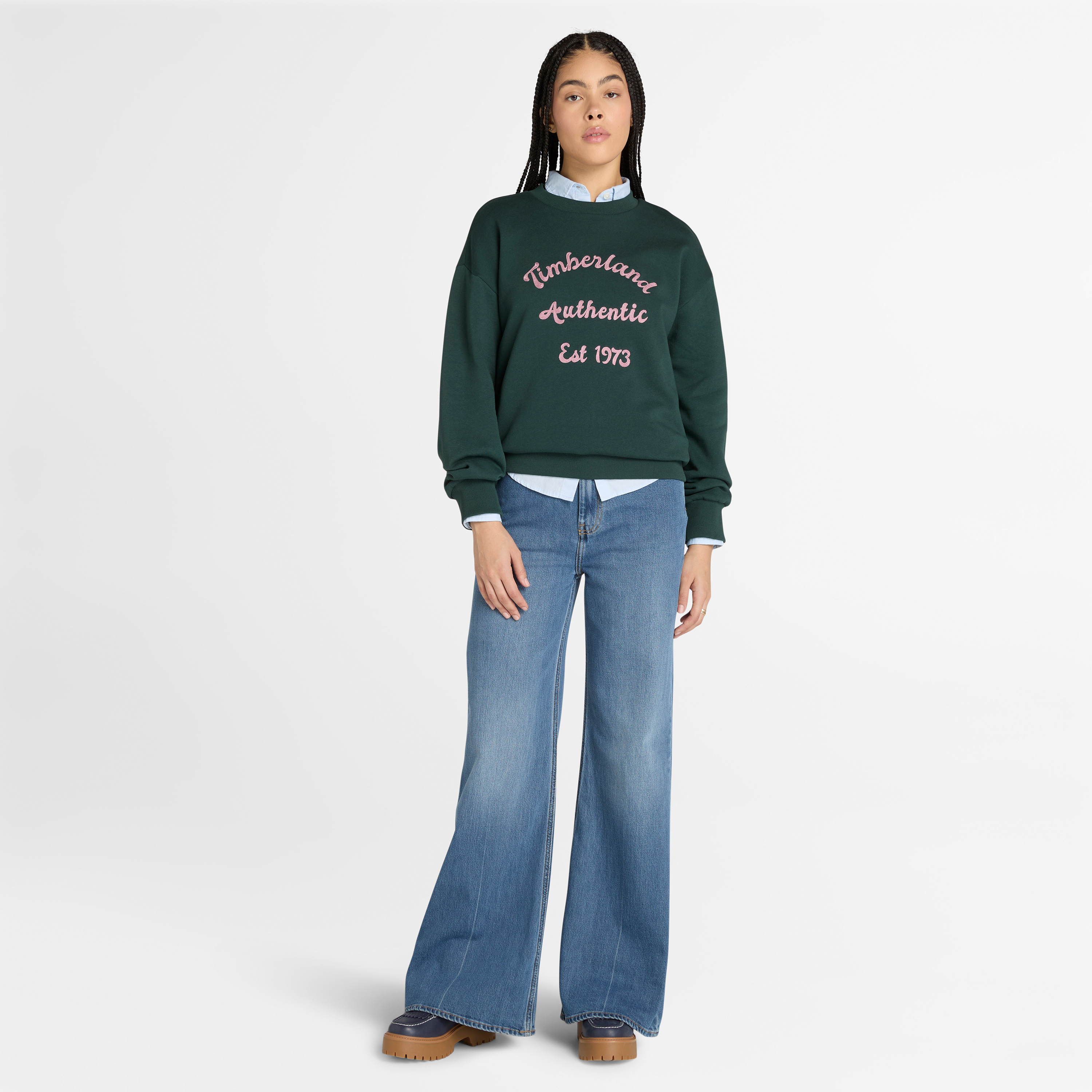 Denim Flare Pants  For Women