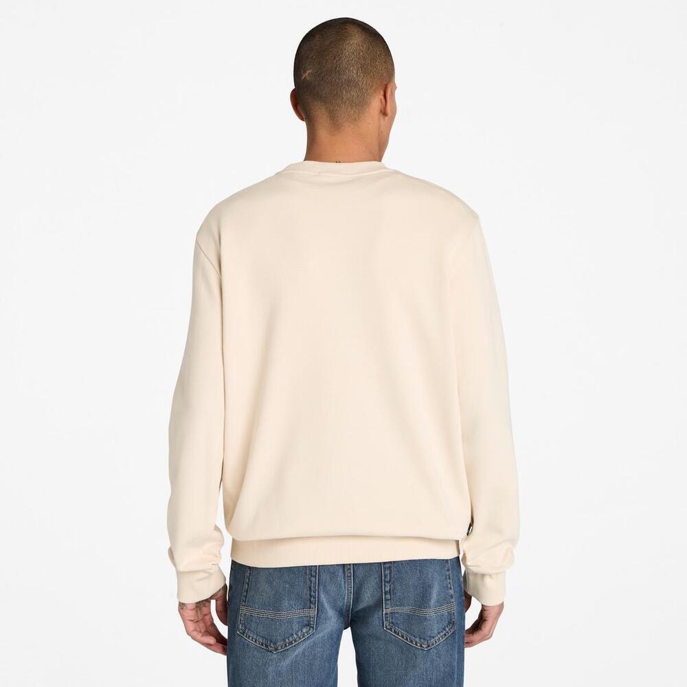 Front Seasonal Tree Logo Graphic Crewneck Sweater For Men