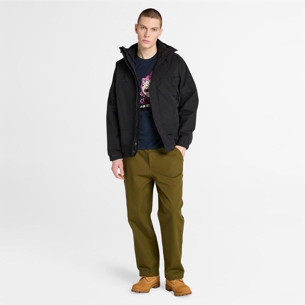 Front Seasonal Tree Logo Graphic T-Shirt For Men