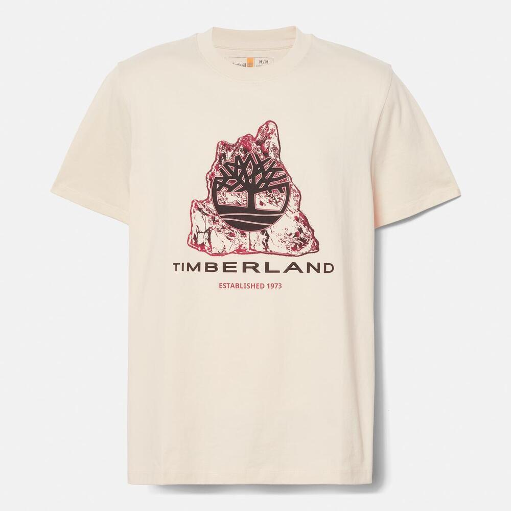 Front Seasonal Tree Logo Graphic T-Shirt For Men