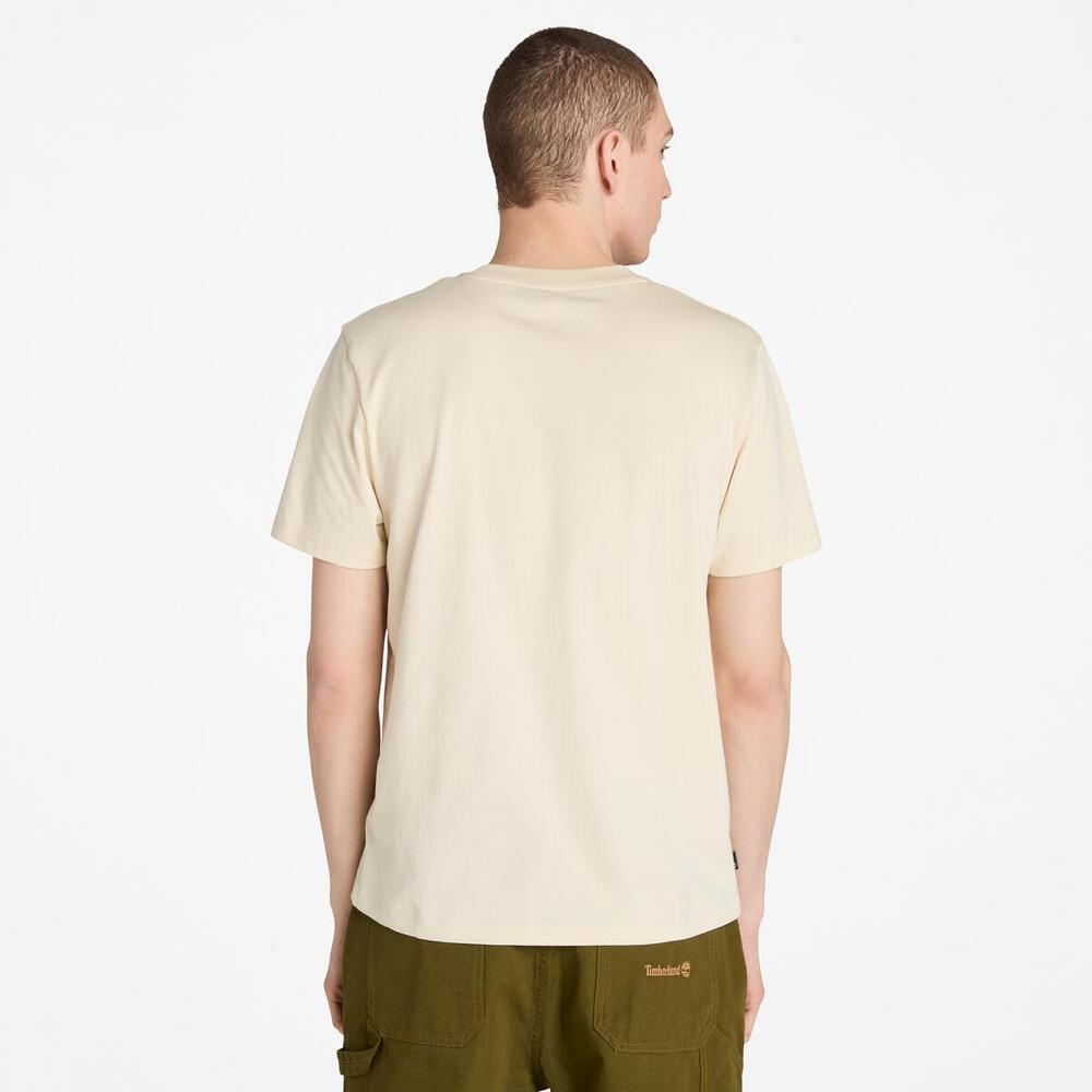 Front Seasonal Tree Logo Graphic T-Shirt For Men