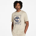Front Seasonal Stack Logo Graphic T-Shirt For Men