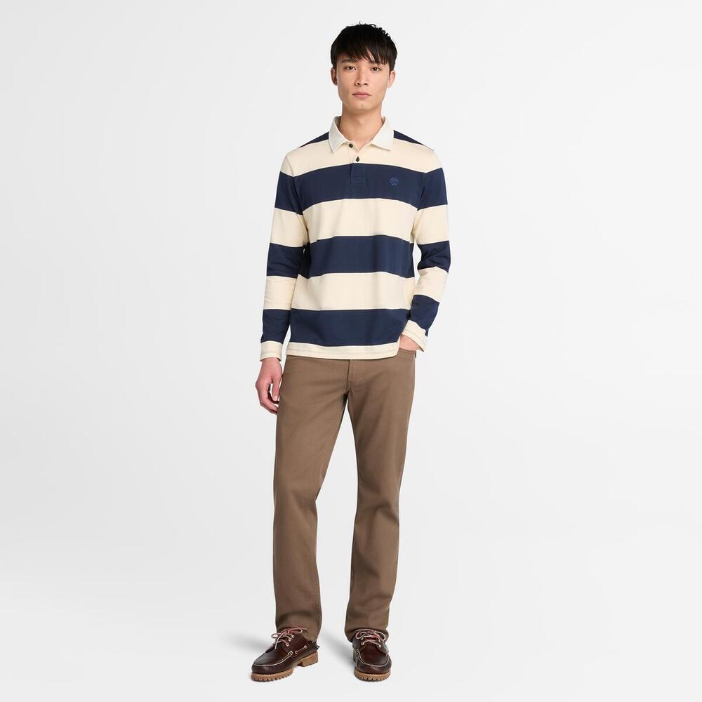 Rugby Long Sleeve Polo For Men