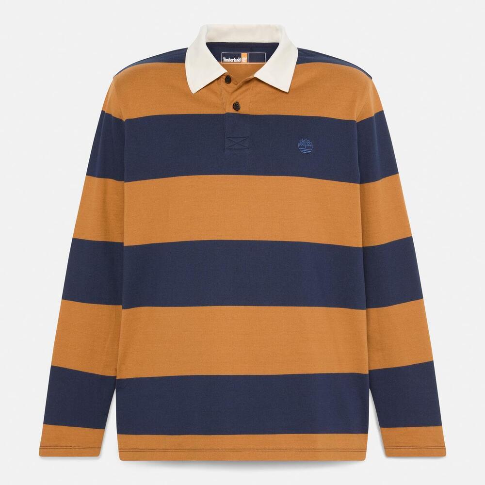 Rugby Long Sleeve Polo   For Men