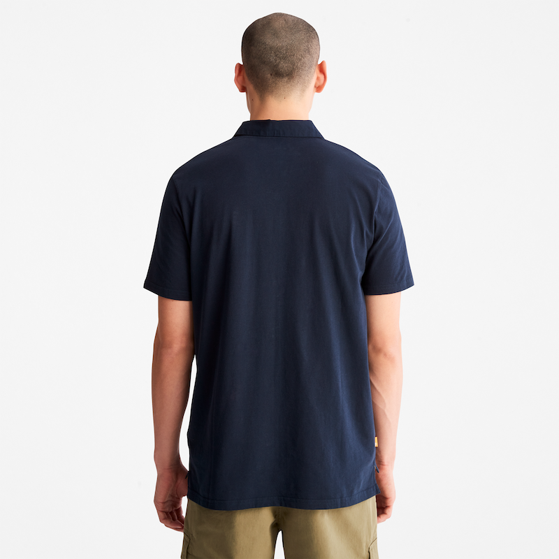 TIMBERLAND OUTDOOR HERITAGE POLO SHIRT FOR MEN IN NAVY