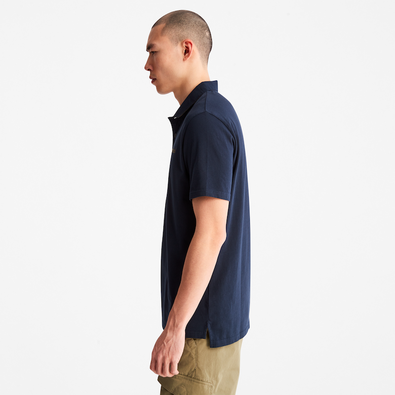 TIMBERLAND OUTDOOR HERITAGE POLO SHIRT FOR MEN IN NAVY