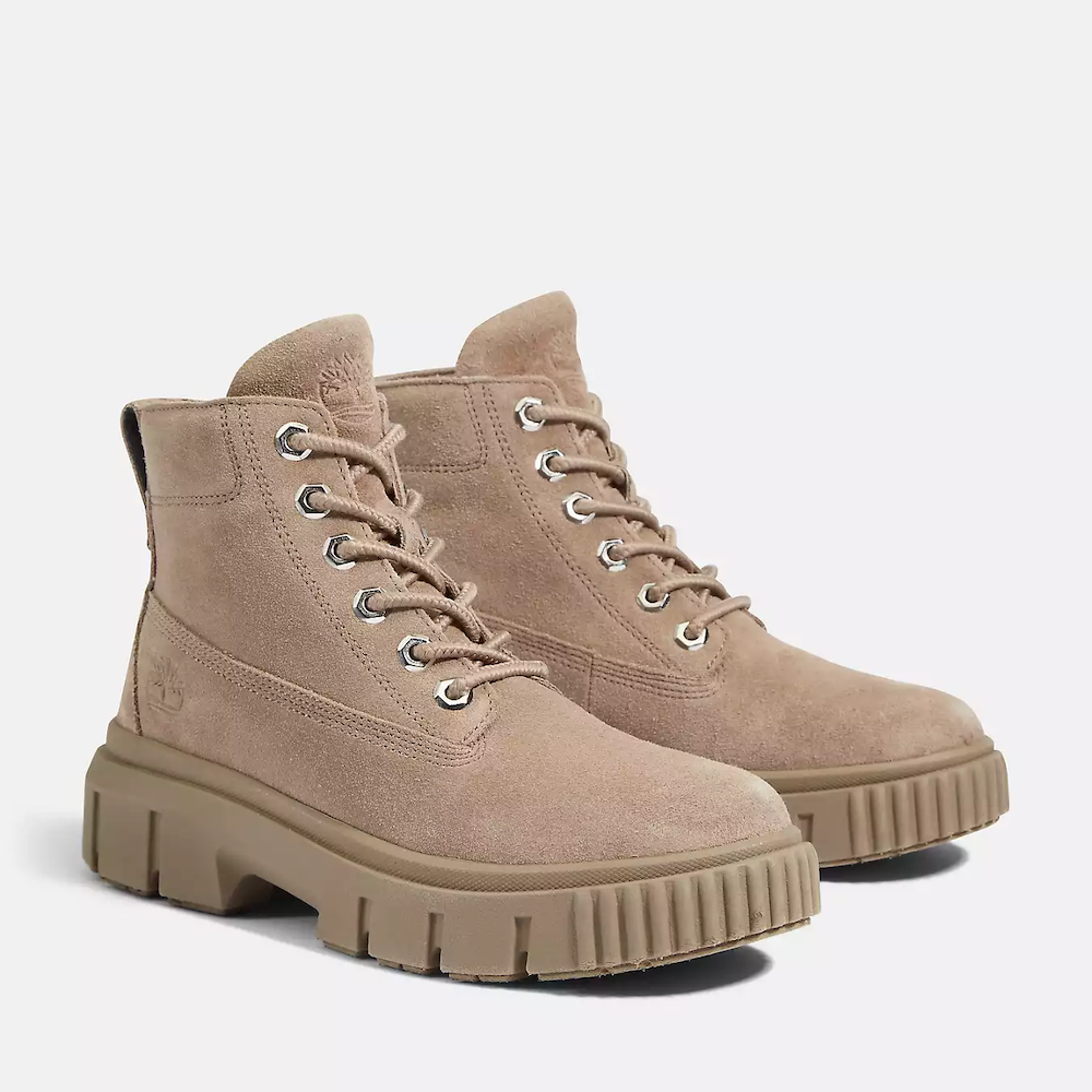 TIMBERLAND GREYFIELD LEATHER BOOT FOR WOMEN IN TAUPE GREY