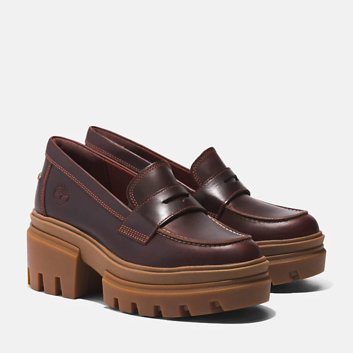 TIMBERLAND LOAFER PLATFORM FOR WOMEN IN DARK BROWN