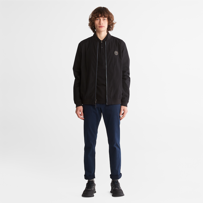TIMBERLAND  DURABLE-WATER-REPELLENT BOMBER JACKET FOR MEN IN BLACK