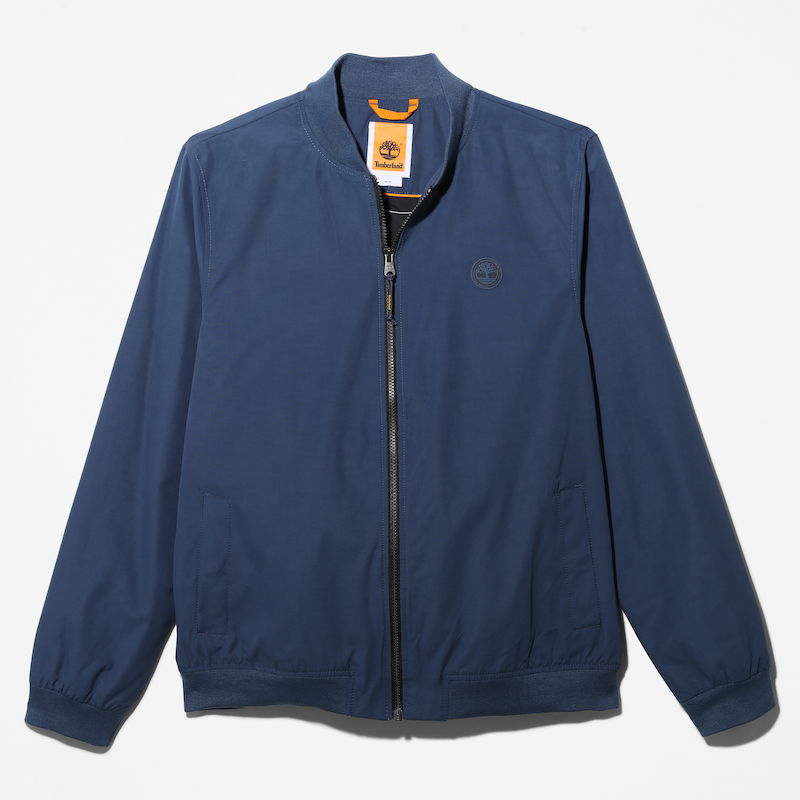 TIMBERLAND DURABLE-WATER-REPELLENT BOMBER JACKET FOR MEN IN NAVY