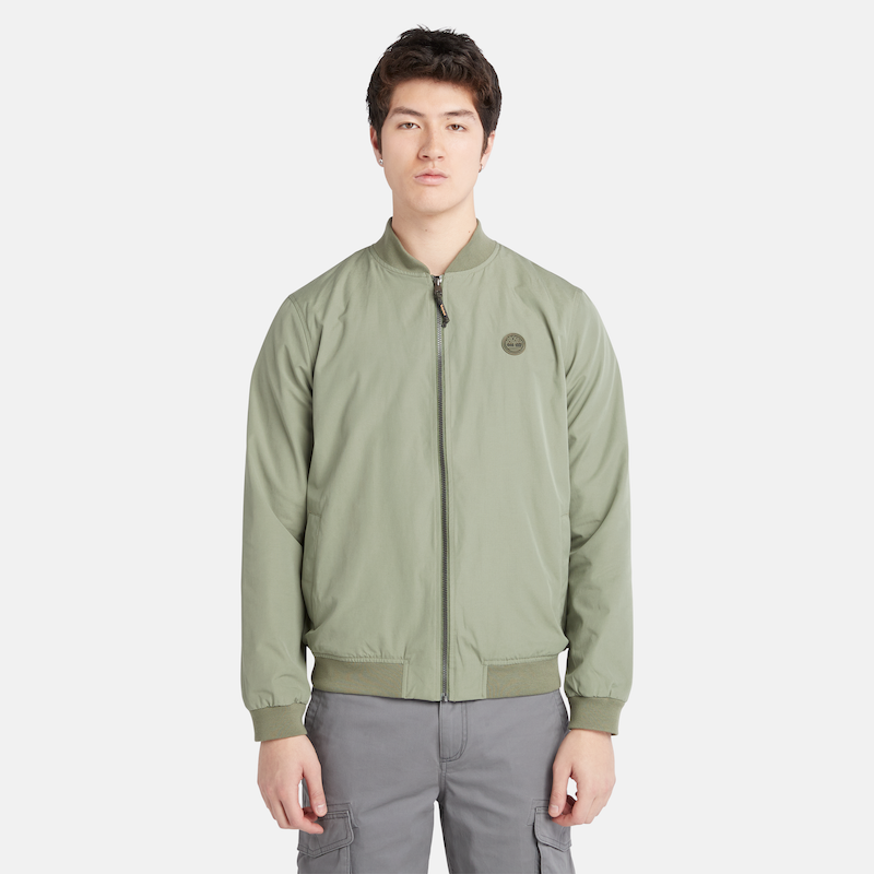 TIMBERLAND DWR BOMBER JACKET FOR MEN IN GREEN