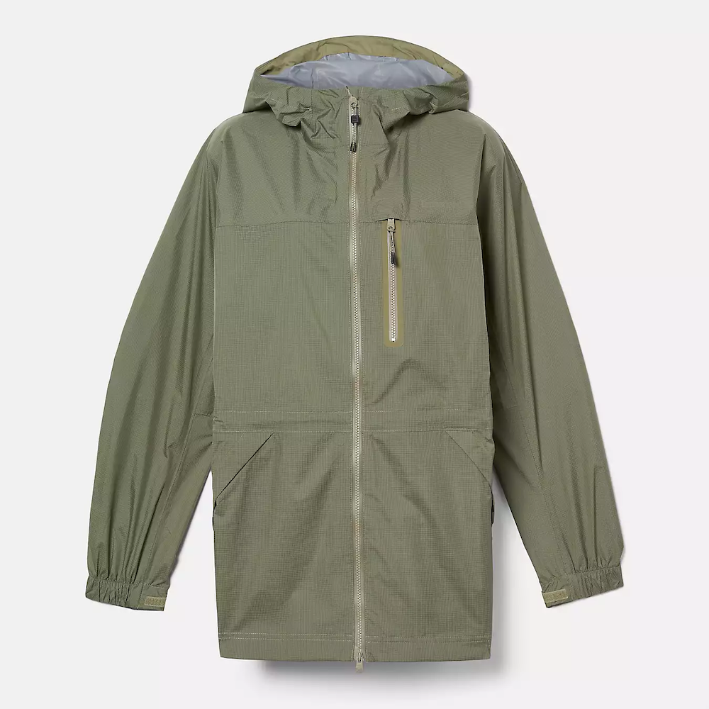 TimberlandÃ‚Â® Women's Jenness Waterproof Packable Jacket. Lightweight, waterproof fabric for breathability and protection. Tier 3 waterproof technology with fully sealed seams for dryness. Packable design folds into a pouch for portability. Adjustable hood for extra coverage