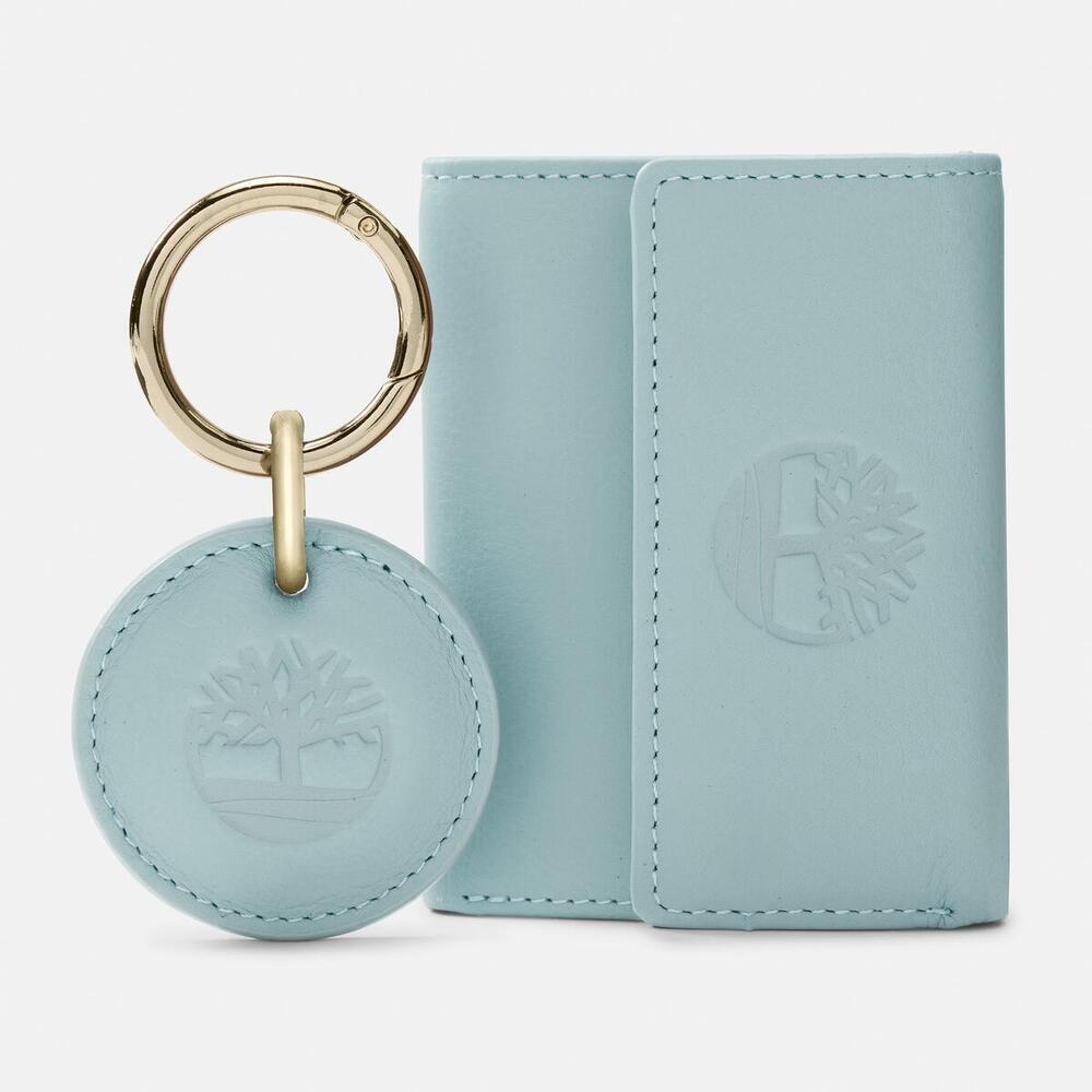 Trifold Wallet & Fob Gift Set For Women