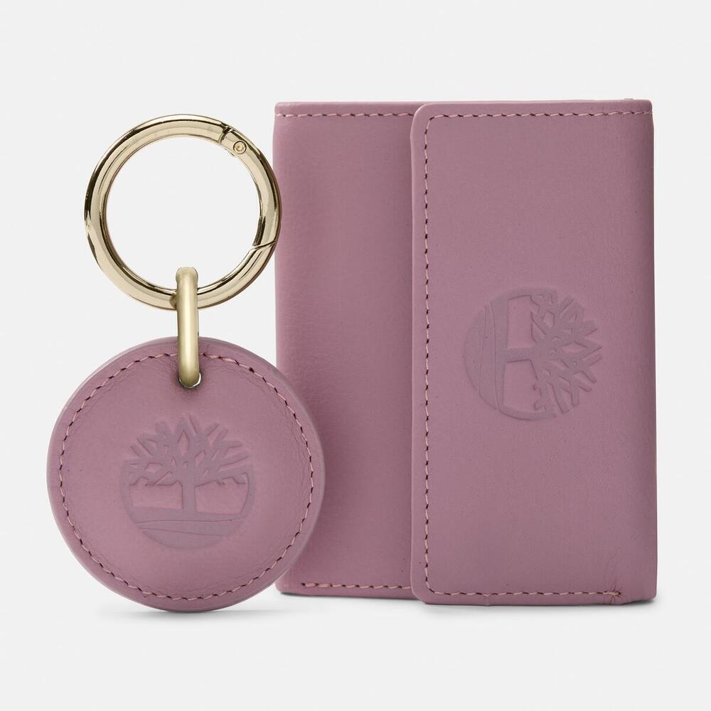 Trifold Wallet & Fob Gift Set For Women