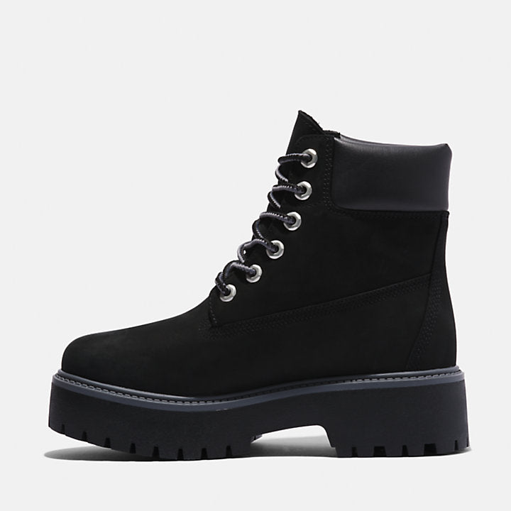 Stone Street 6-Inch Platform Waterproof Boot For Women In Black