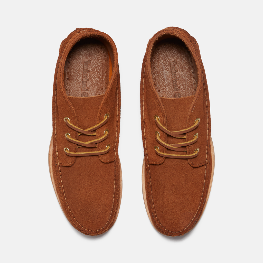 Crafted Boat Mid Lace Up Suede Boot For Men