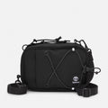 TimberlandÃ‚Â® Outdoor Archive 2.0 Crossbody Bag in Black. Black crossbody bag made from 100% recycled polyester. Features a large zipper opening, front panel slip pocket with bungee system, adjustable shoulder strap, and two ways to wear. Compact size and lightweight design. Sustainable choice for everyday use.