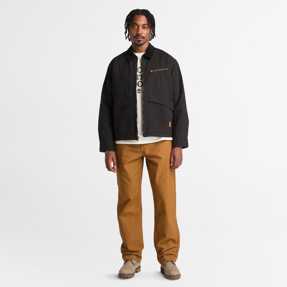 Strafford Washed Canvas Jacket  For Men