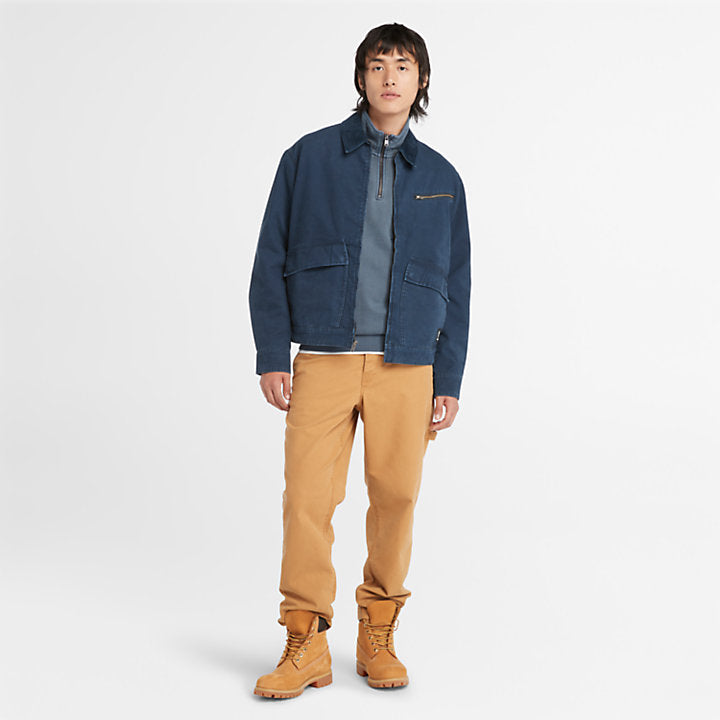 TIMBERLAND STAFFORD WASHED CANVAS JACKET FOR MEN IN NAVY