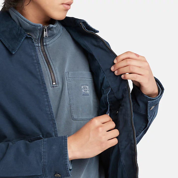 TIMBERLAND STAFFORD WASHED CANVAS JACKET FOR MEN IN NAVY