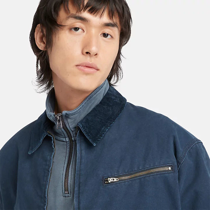 TIMBERLAND STAFFORD WASHED CANVAS JACKET FOR MEN IN NAVY