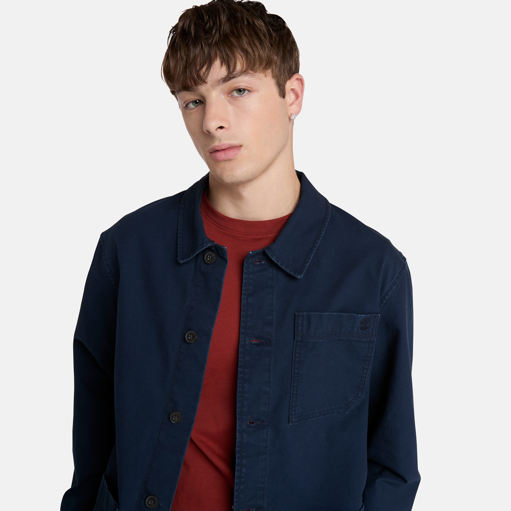 Kempshire Washed Canvas Chore Jacket for Men