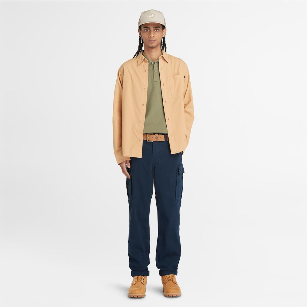 TIMBERLAND BROOKLINE TWILL CARGO TROUSERS FOR MEN IN NAVY