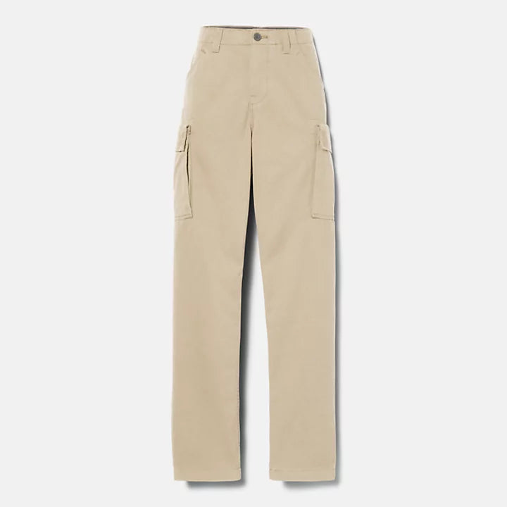 TIMBERLAND BROOKLINE TWILL CARGO TROUSERS FOR MEN IN BEIGE