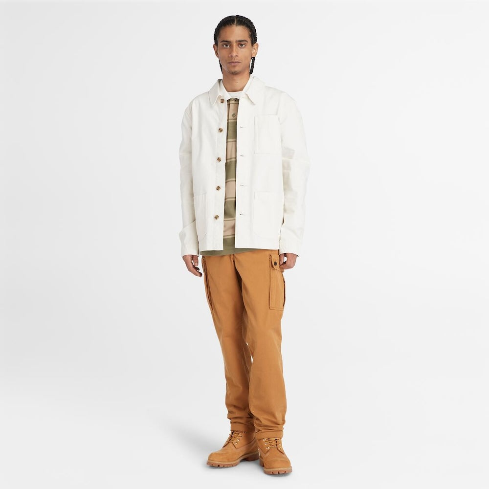 TIMBERLAND BROOKLINE TWILL CARGO TROUSERS FOR MEN IN WHEAT