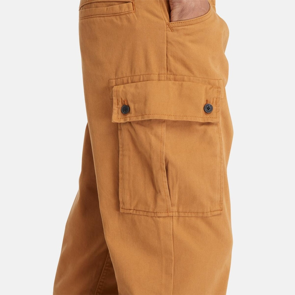 Brookline Twill Cargo Trousers For Men In Wheat – Timberland South