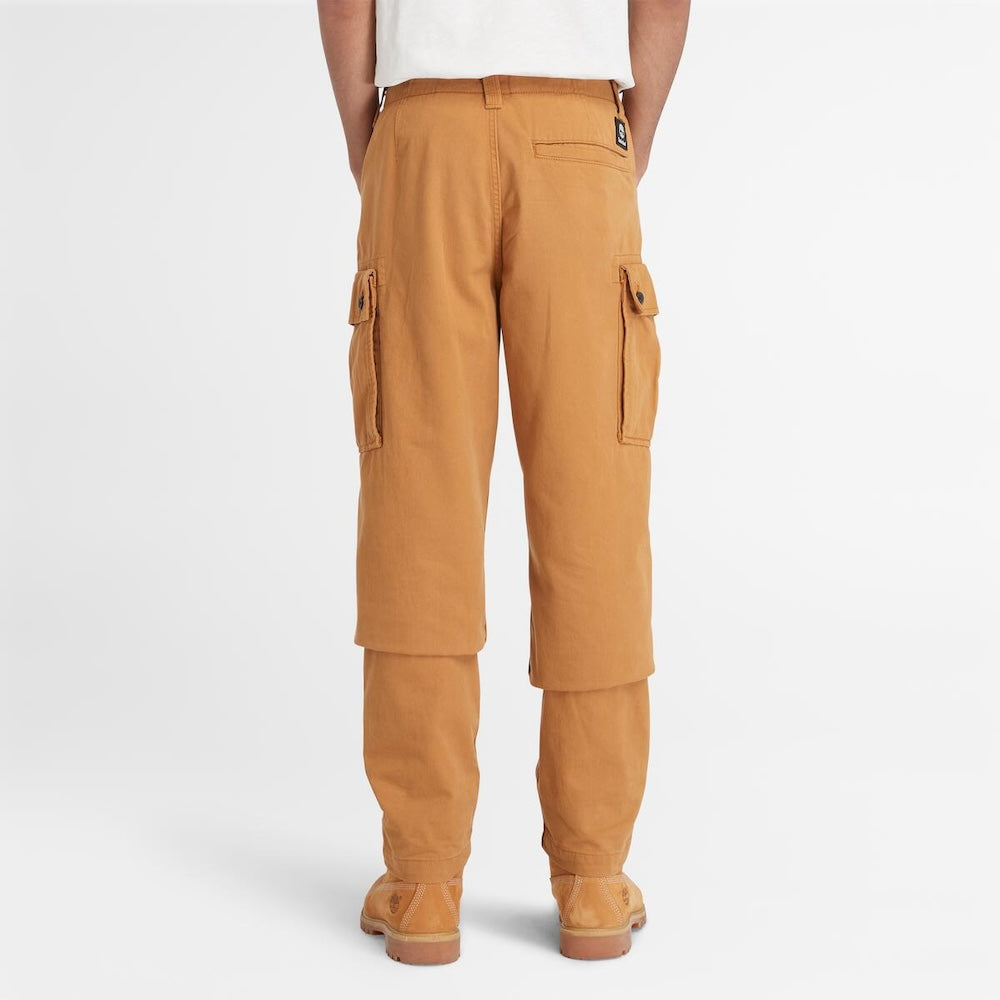 TIMBERLAND BROOKLINE TWILL CARGO TROUSERS FOR MEN IN WHEAT