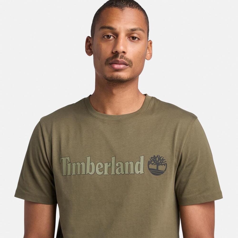 Kennebec River Linear Logo Short Sleeve T-Shirt For Men