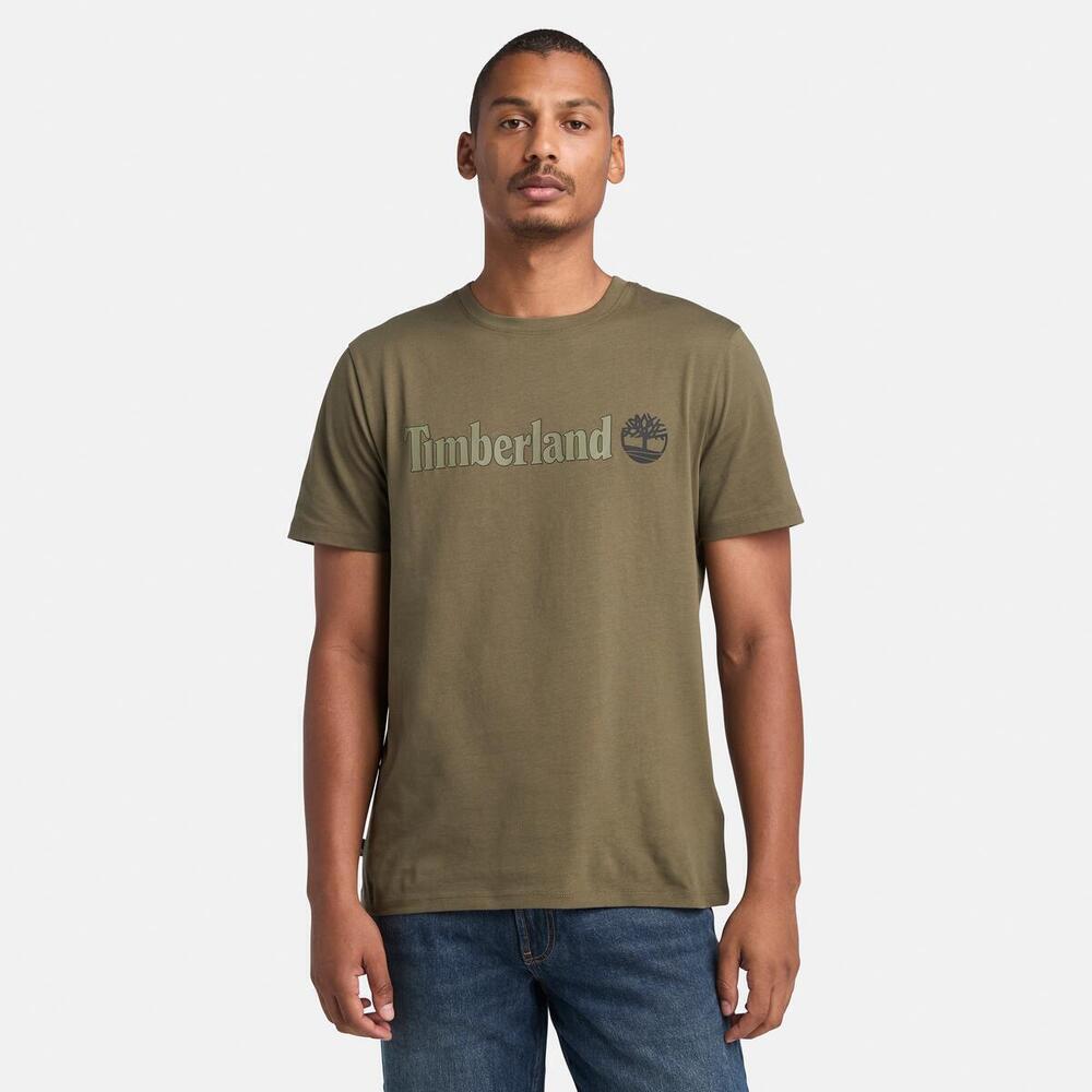 Kennebec River Linear Logo Short Sleeve T-Shirt For Men