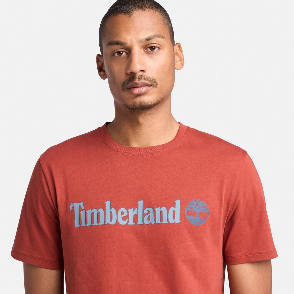 Kennebec River Linear Logo Short Sleeve T-Shirt For Men