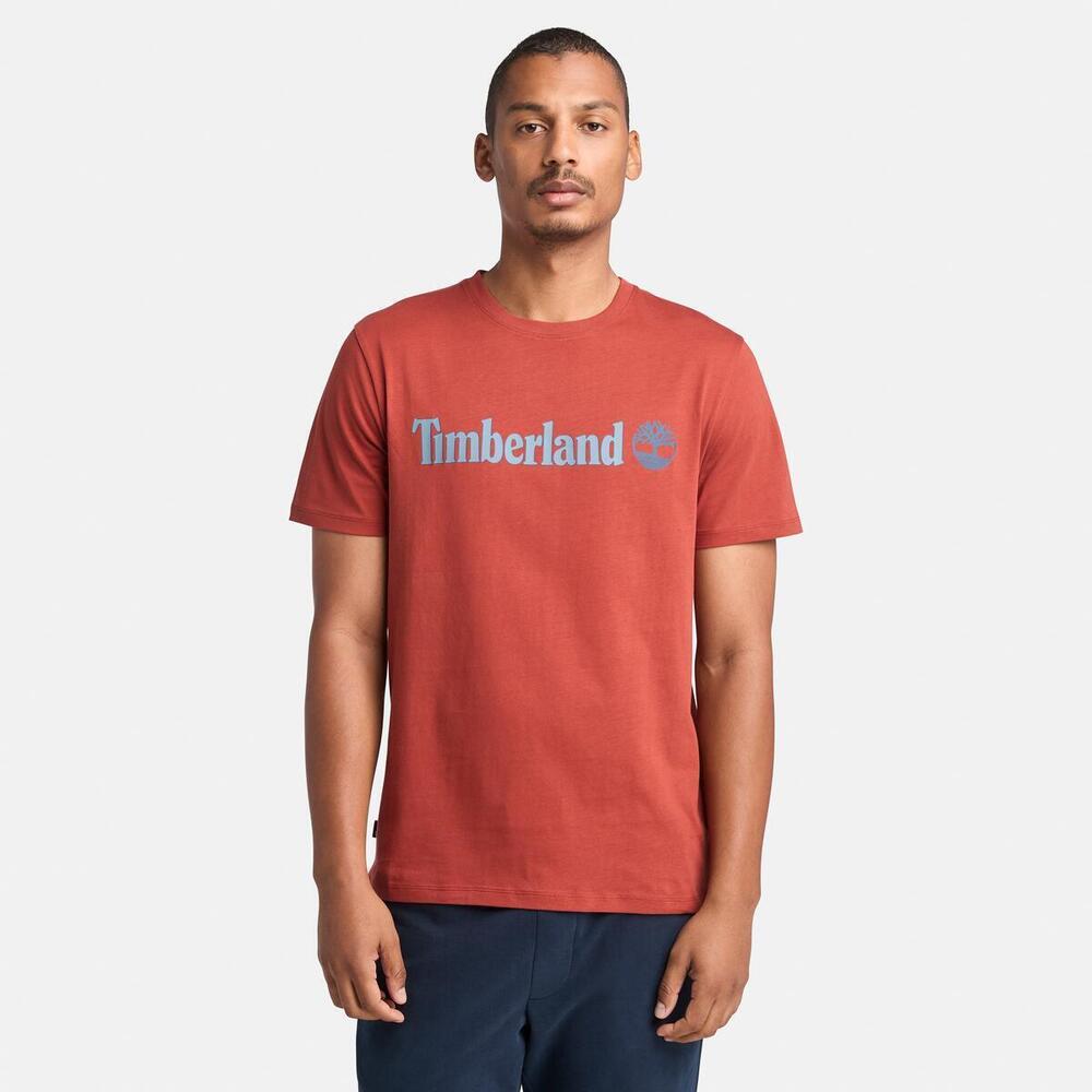 Kennebec River Linear Logo Short Sleeve T-Shirt For Men