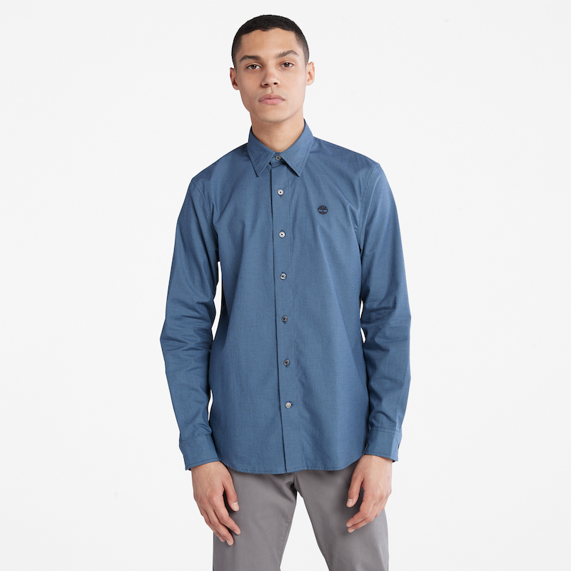 TIMBERLAND LIGHTWEIGHT FLANNEL SHIRT FOR MEN IN NAVY