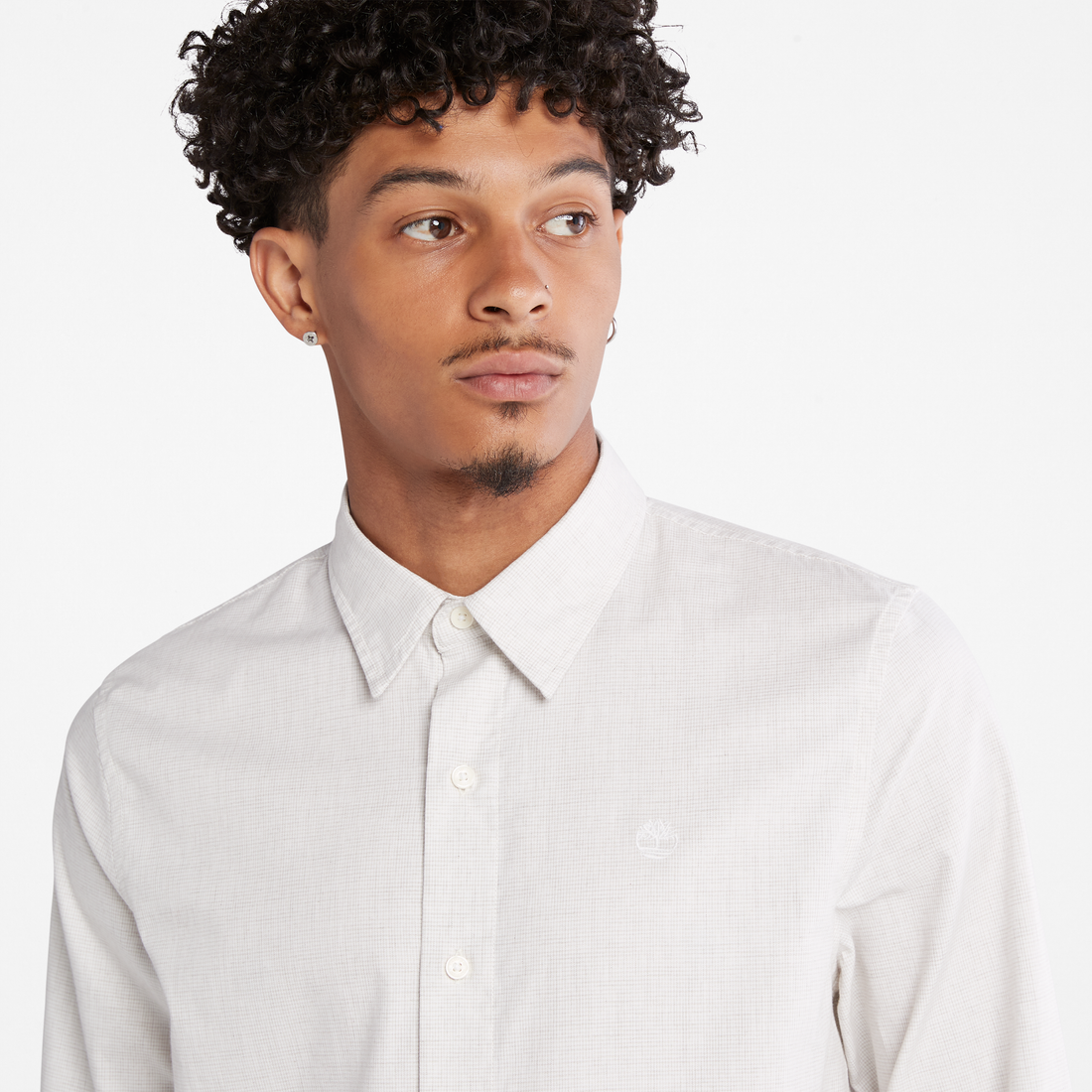 TIMBERLAND LIGHTWEIGHT FLANNEL SHIRT FOR MEN IN WHITE