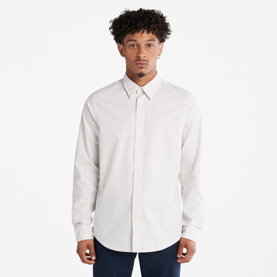 TIMBERLAND LIGHTWEIGHT FLANNEL SHIRT FOR MEN IN WHITE