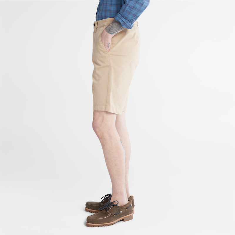 TIMBERLAND SQUAM LAKE ULTRASTRETCH SHORTS FOR MEN IN BEIGE