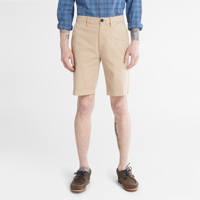 TIMBERLAND SQUAM LAKE ULTRASTRETCH SHORTS FOR MEN IN BEIGE