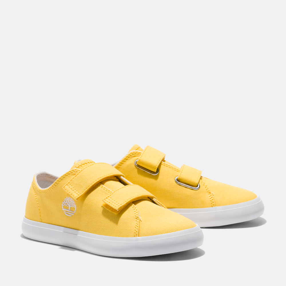 TIMBERLAND NEWPORT CANVAS 2-STRAP SNEAKER FOR YOUTH IN YELLOW