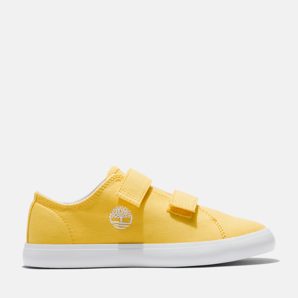 TIMBERLAND NEWPORT CANVAS 2-STRAP SNEAKER FOR YOUTH IN YELLOW