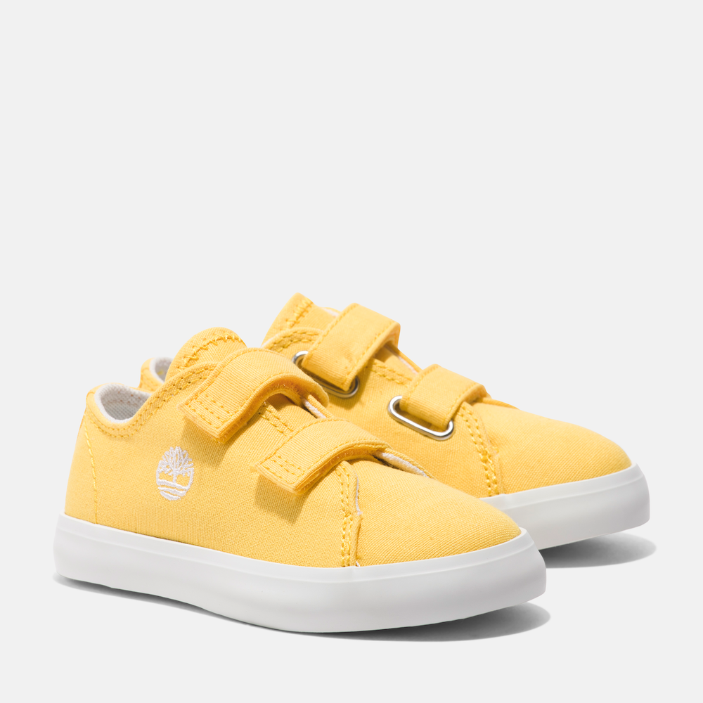 TIMBERLAND NEWPORT CANVAS 2 STRAP SNEAKER FOR YOUTH IN YELLOW