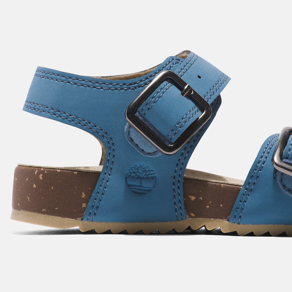 TIMBERLAND CASTLE ISLAND 2-STRAP SANDAL FOR TODDLER IN BLUE