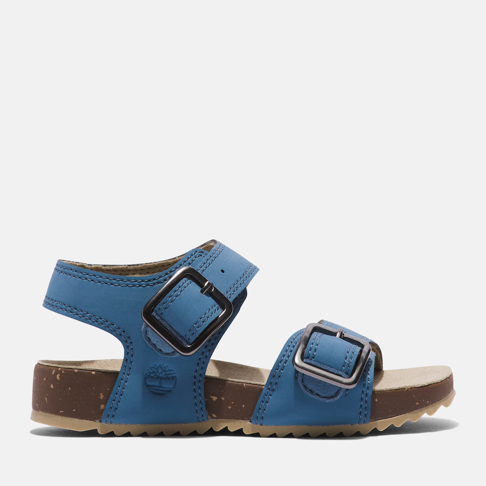TIMBERLAND CASTLE ISLAND 2-STRAP SANDAL FOR TODDLER IN BLUE