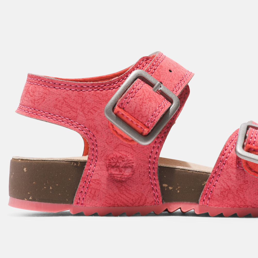 TIMBERLAND CASTLE ISLAND 2-STRAP SANDAL FOR TODDLER IN PINK