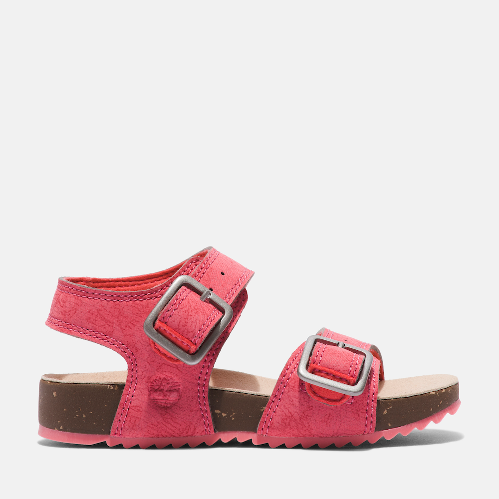 TIMBERLAND CASTLE ISLAND 2-STRAP SANDAL FOR TODDLER IN PINK