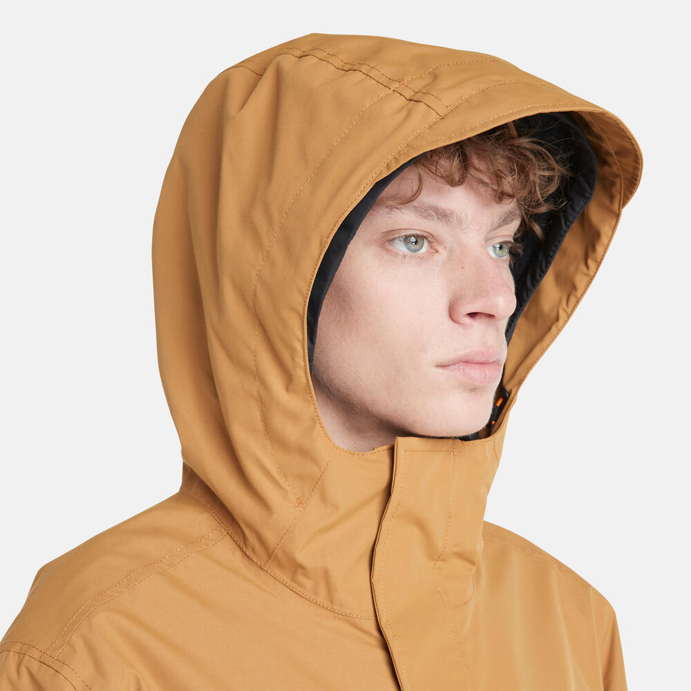 Timberland Water Resistant 3-in-1 Jacket .Versatile jacket with a waterproof outer shell and removable inner layer for warmth. Ideal for outdoor activities and unpredictable weather.